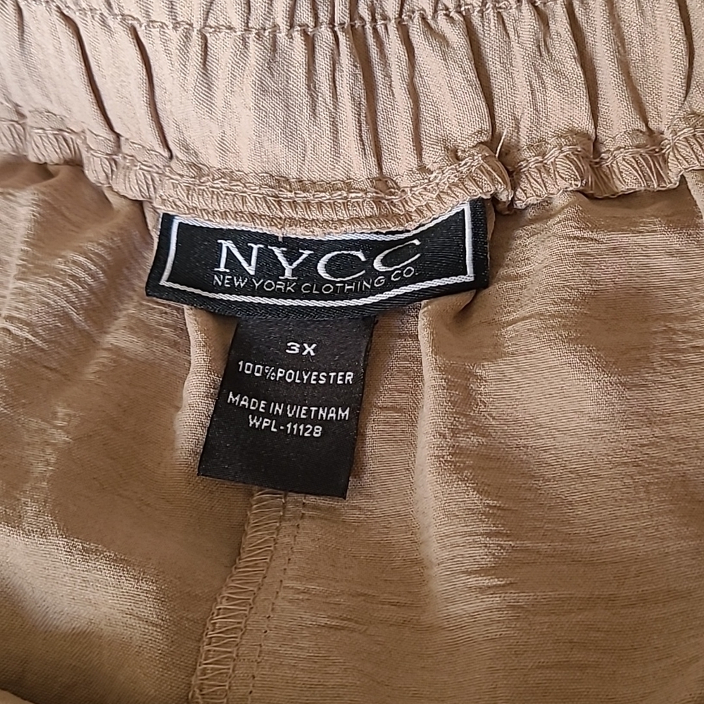 NYCC Jogger Dress Pants, Tan, 3X - Picture 6 of 7